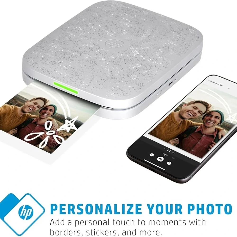 HP Sprocket Portable Photo Printer + 2x3